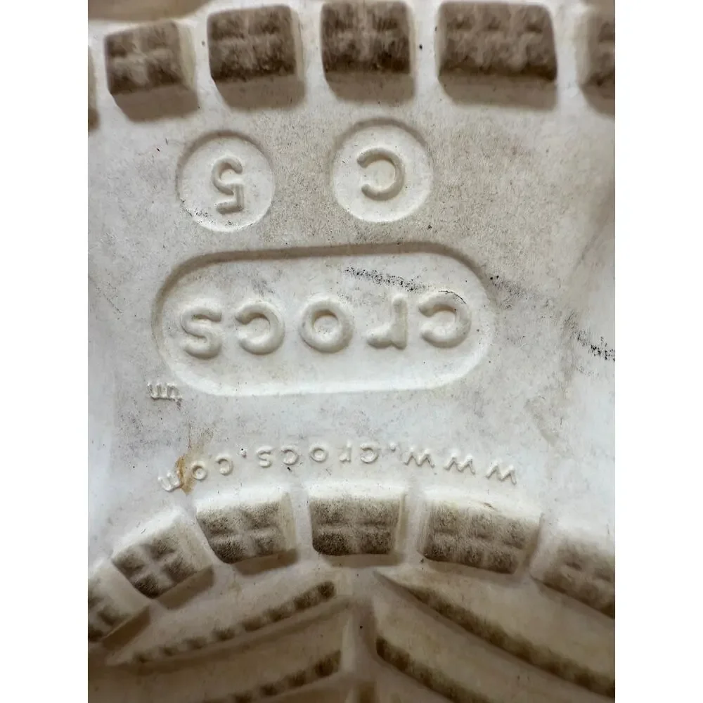 Crocs Rainbow High SZ C5 White Printed Jibbits Girls